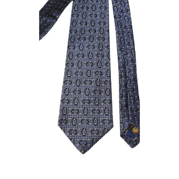 Robert Talbot Studio Men's Patterned Silk Tie - Picture 7 of 7